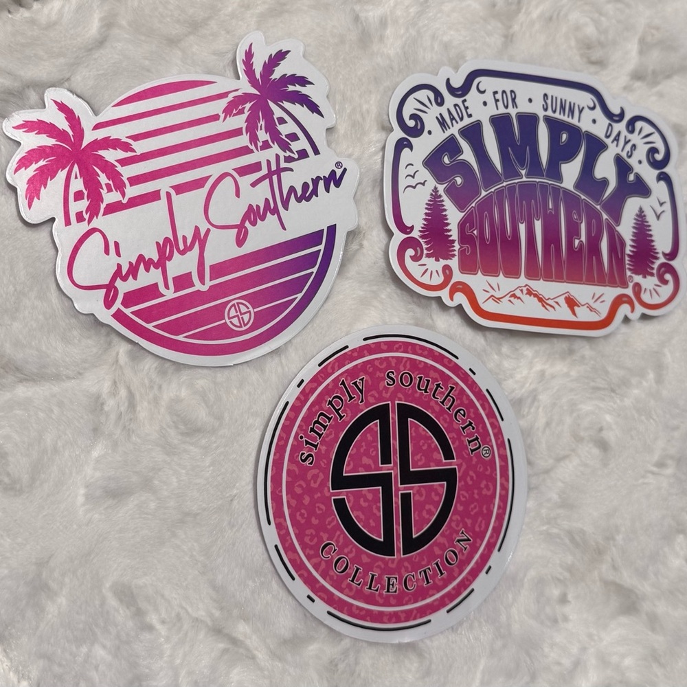 NEW Simply Southern stickers - set of 3 Large stickers